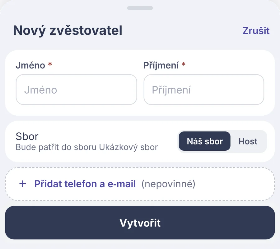 Snippet: the New publisher form with first and last name.